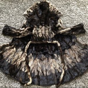 Real Mink Fur Coat